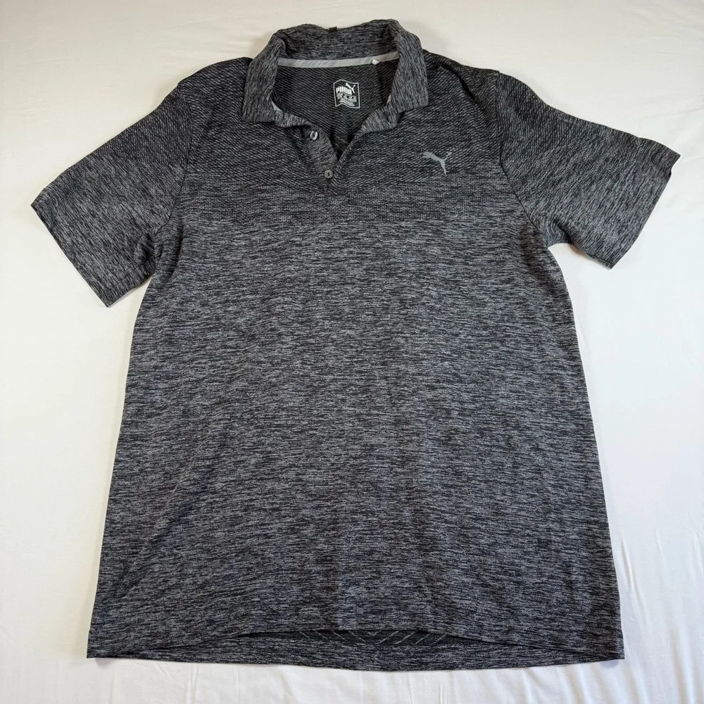 Puma Men's Charcoal Polo Shirt‎